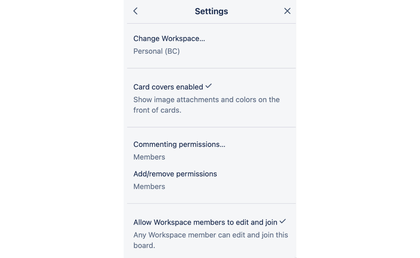 Figure 1.14 – Board advanced settings options