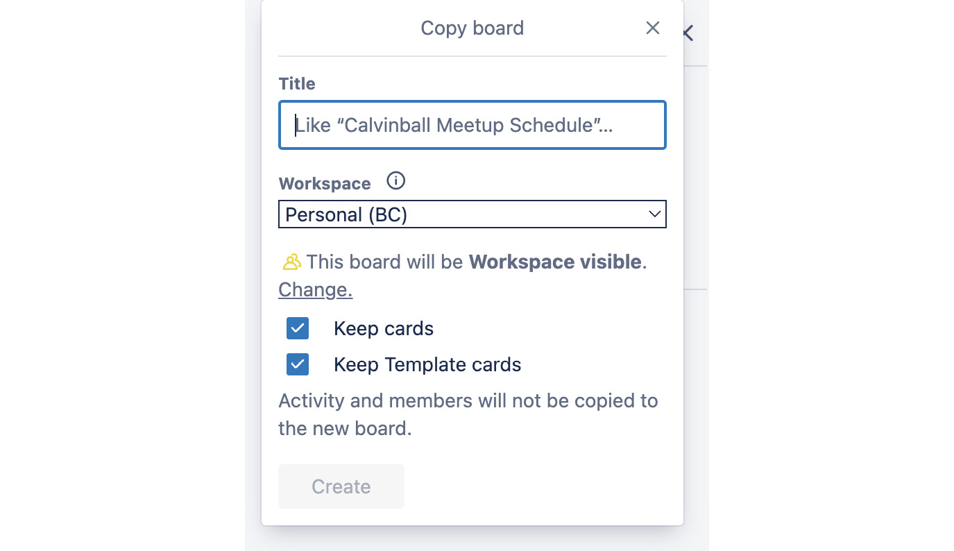 Figure 1.19 – Settings to copy a board