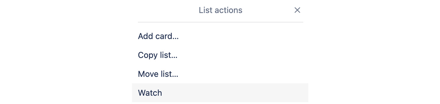 Figure 1.25 – Available actions in a list