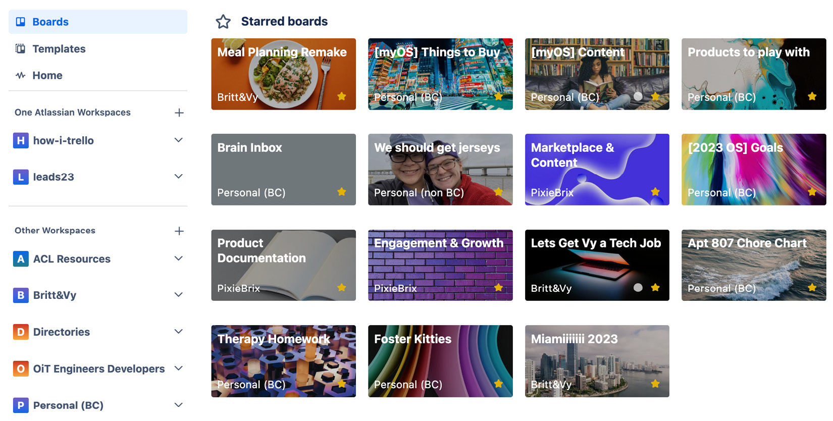 Figure 1.4 – Trello board home page