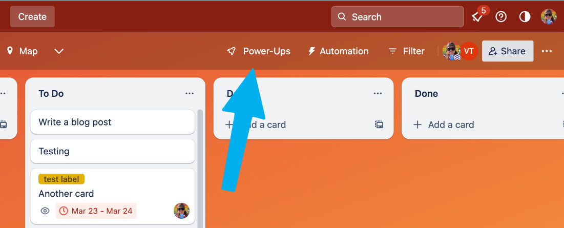 Figure 11.1 – Power-Ups board button