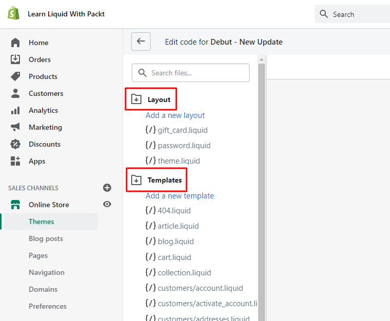 Figure 1.12 – Collapsing the directories inside the code editor
