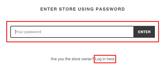 Figure 1.14 – Password page login form
