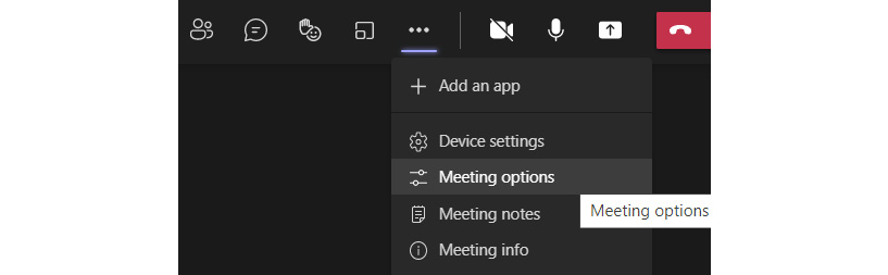 Figure 1.30 – Changing role options during a meeting
