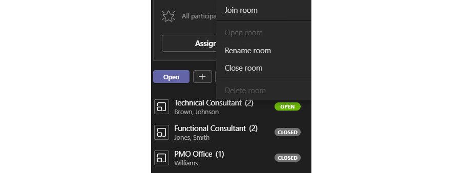 Figure 1.39 – Joining a room as the organizer
