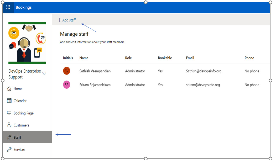 Figure 1.71 – Adding staff details
