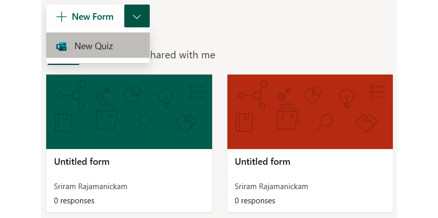 Figure 1.80 – Forms welcome page
