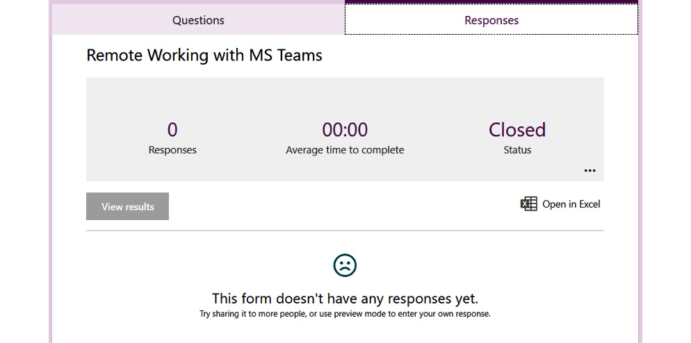 Figure 1.98 – Reviewing responses 
