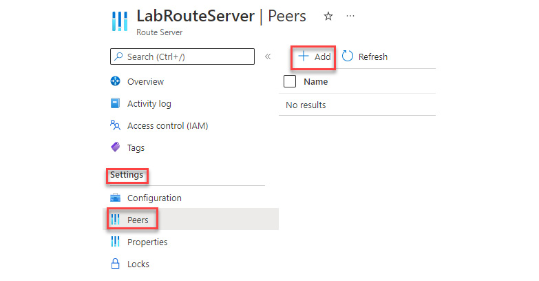 Figure 8.1﻿3 – Adding a Route Server peer