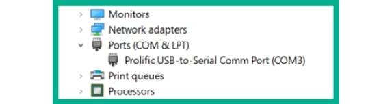 Figure 2.6: Device Manager on Windows