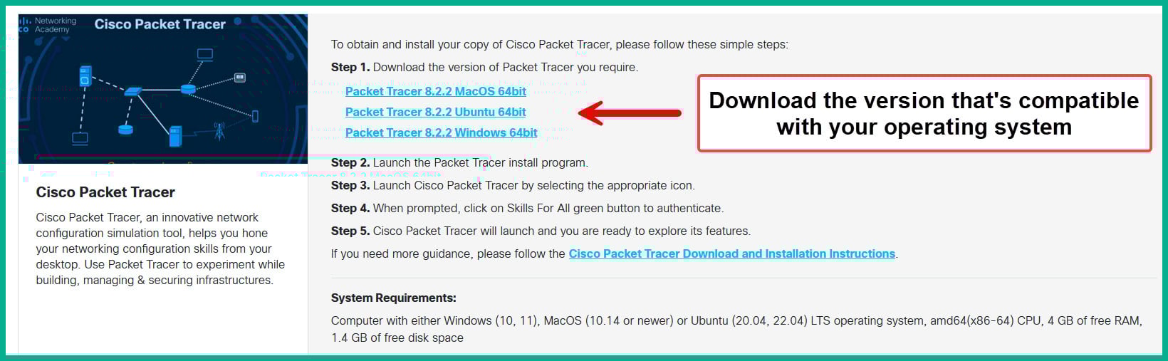 Figure 2.12: Locating Cisco Packet Tracer