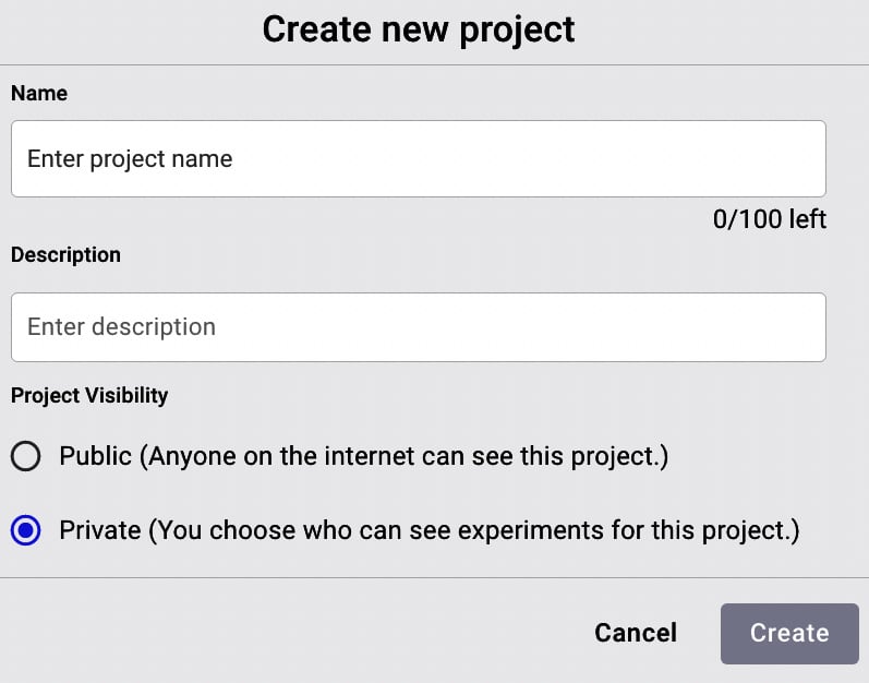 Figure 1.4 – The Create new project window
