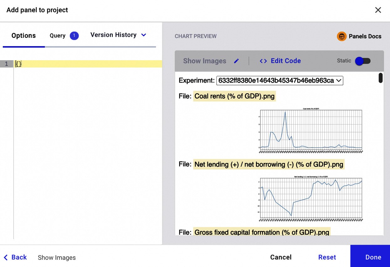 Figure 1.16 – The interface to build the Featured Panel called Show Images
