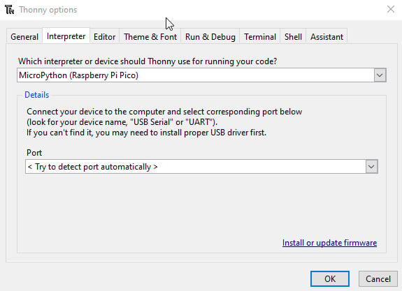 Figure 1.18 – Selecting the Python interpreter
