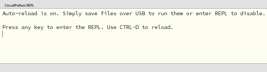 Figure 3.4 – Serial terminal on the Mu IDE
