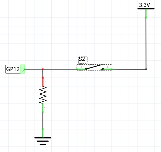 Figure 3.8 – GPIO pin pull-down configuration
