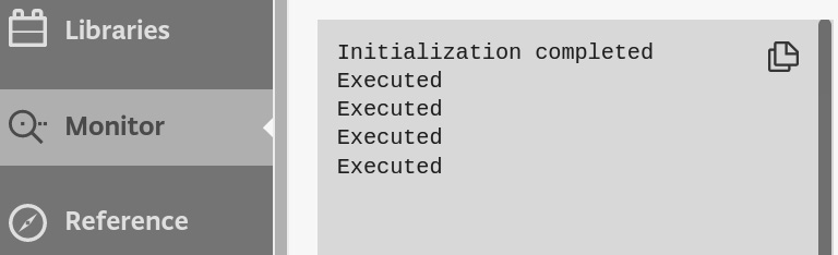 Figure 2.3 – Expected output on the serial monitor
