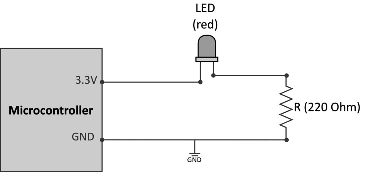 Led deals indicator circuit