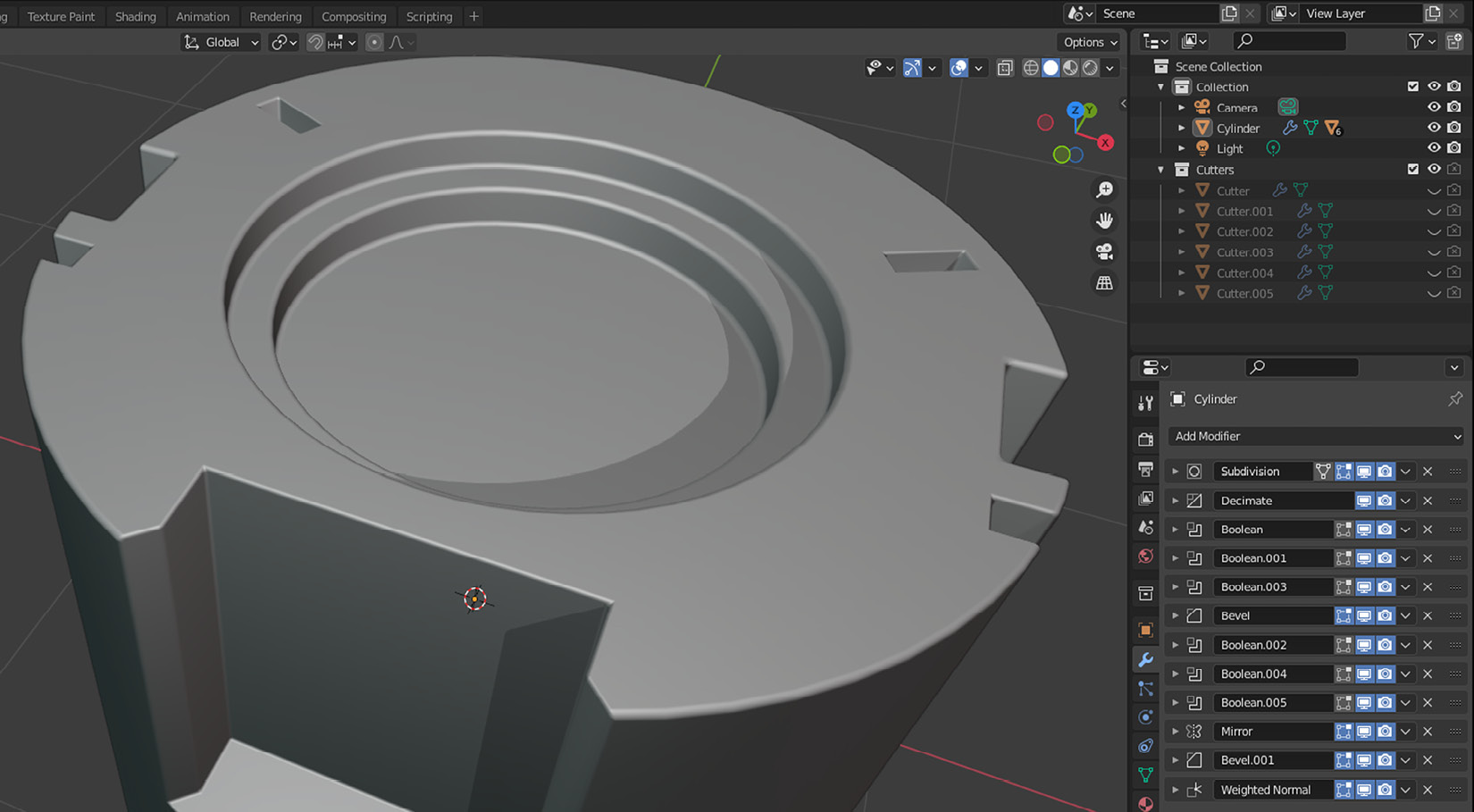 Figure 1.16 – Modifiers help you create something this complex easily
