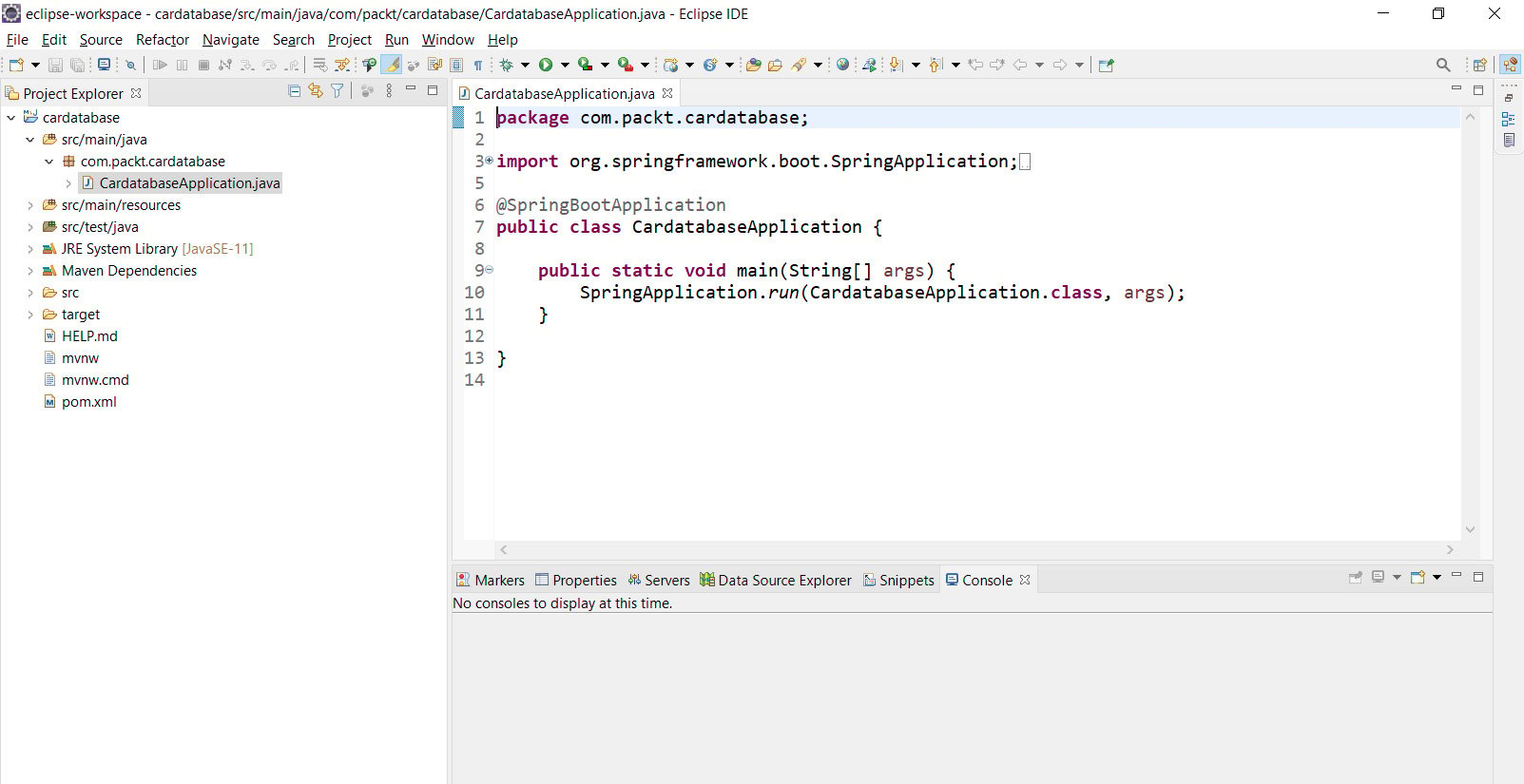 Figure 1.9 – Cardatabase project
