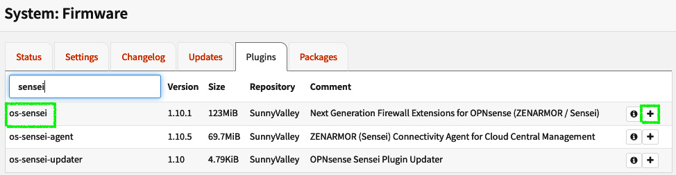 Figure 16.3 – Adding the os-sensei package