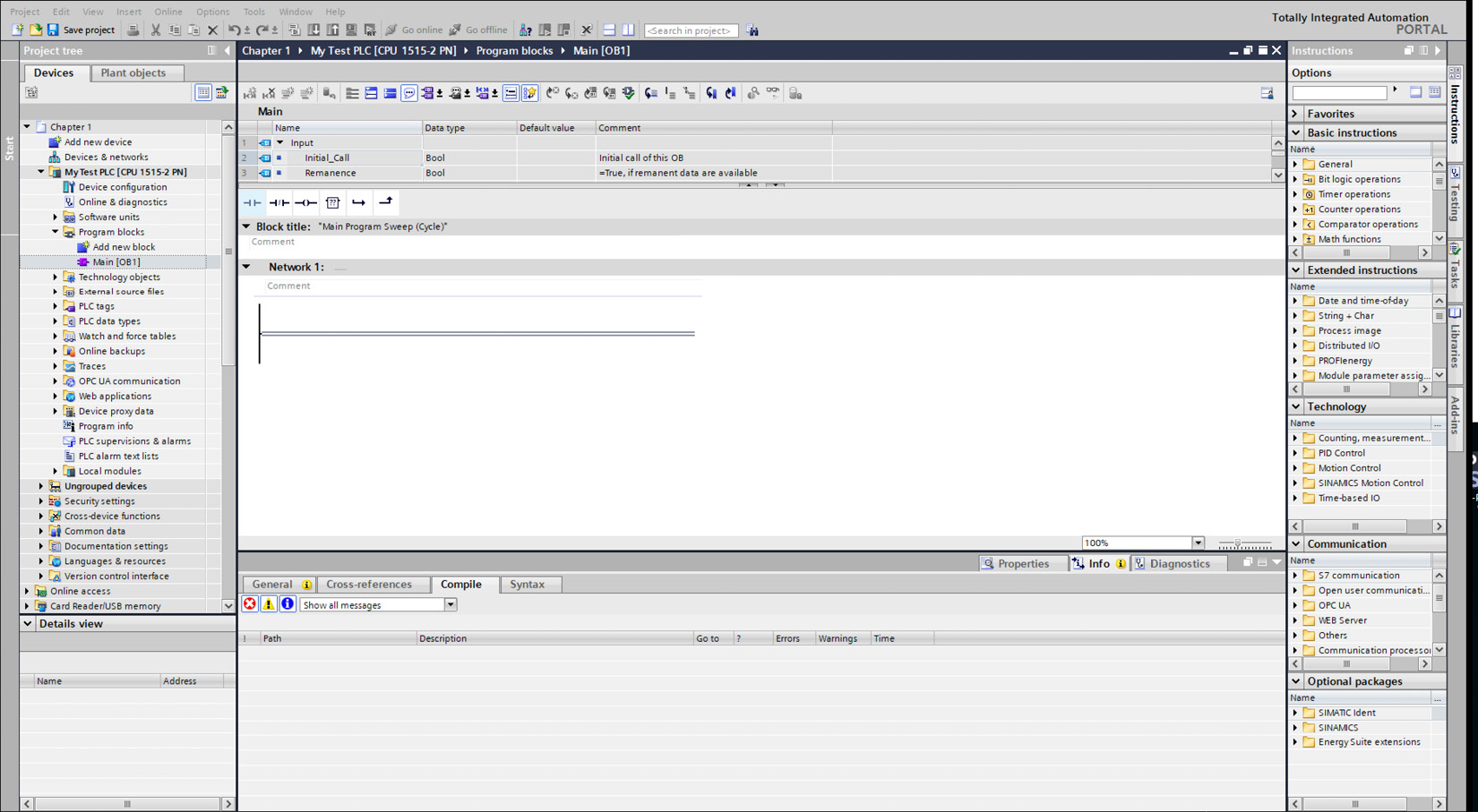 Figure 1.2 – Project view
