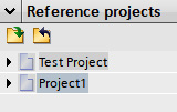 Figure 1.12 – Reference projects panel
