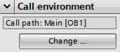 Figure 1.29 – Call environment panel
