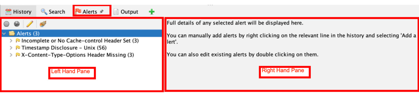 Figure 2.23 – Alerts tab