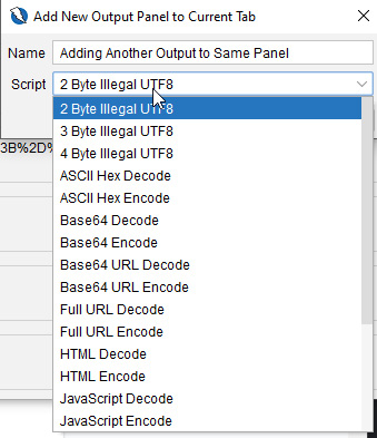 Figure 2.29 – The output panel