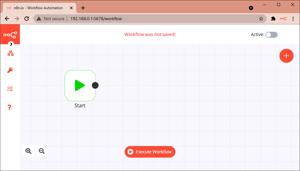Figure 1.2 – n8n Editor UI