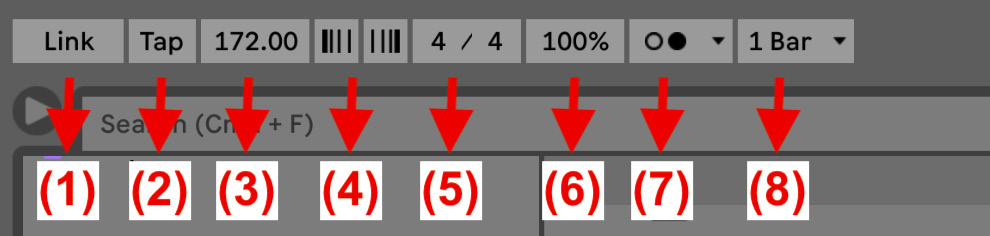 Figure 1.13 – Control Bar