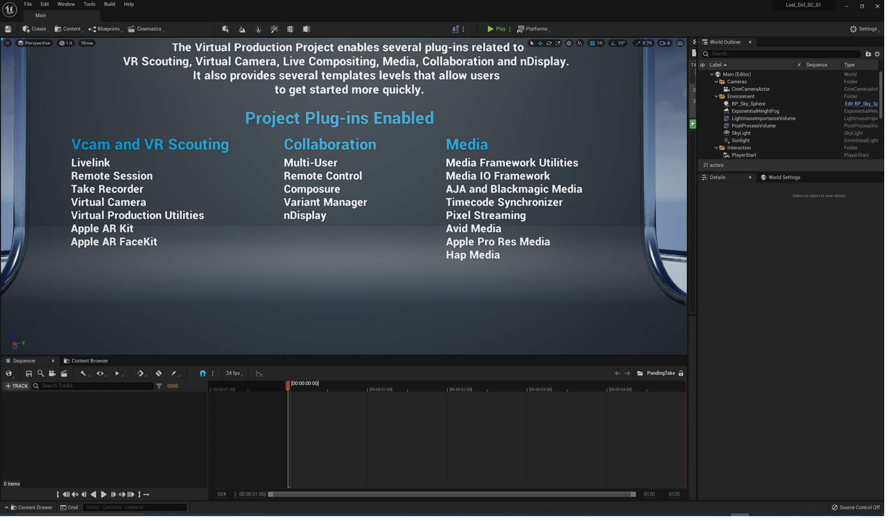 Figure 1.11: The Unreal Engine interface
