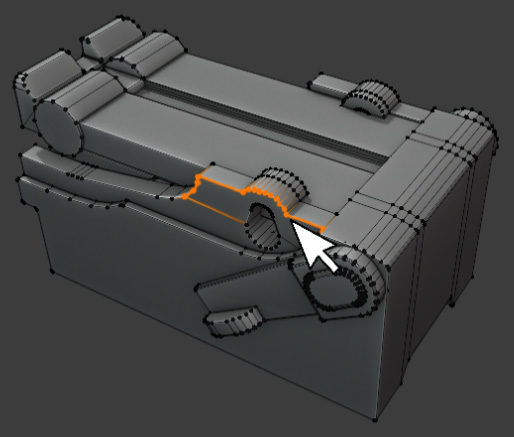 Figure 1.11 – Typical hard-surface edge loop
