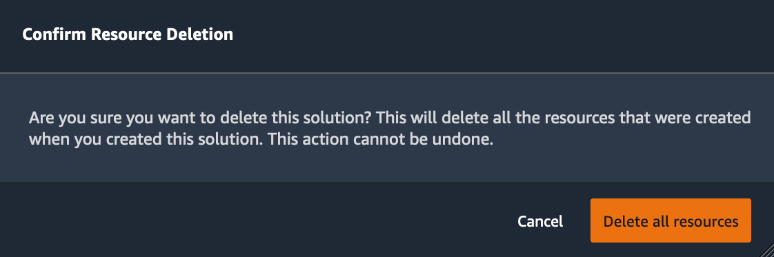 Figure 1.17 – Deleting a solution
