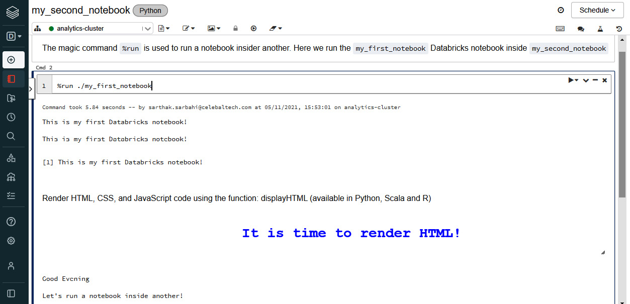 Figure 1.14 – Using the %run magic command
