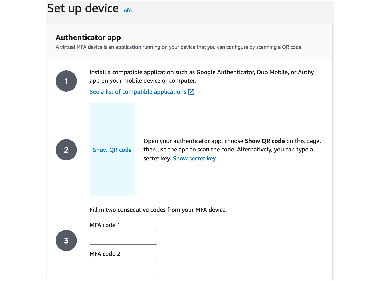 Figure 1.11 – Show QR code