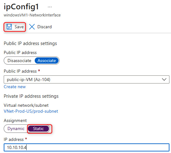 Figure 14.14 – Select Static and save the configuration
