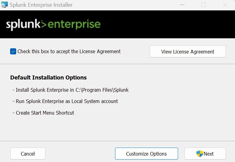 Figure 1.8: Installation﻿ – license agreement