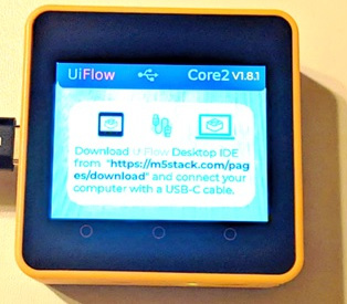 Figure 6.5: M5Stack Cor﻿e2 in USB mode