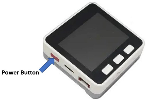 Figure 1.1 – The M5Stack Core power button location