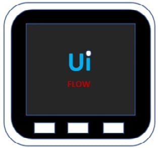 Figure 1.2 – UiFlow splash screen displayed after powering on the M5Stack Core