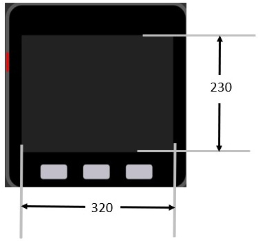 Figure 1.27 – M5Stack Core dimensions