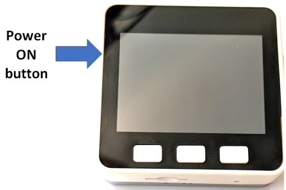 Figure 1.42 ﻿– Turning on the M5Stack Core