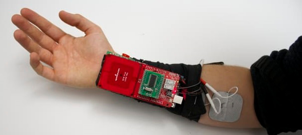 Figure 1.17 – Pedro Lopes: Electrical Muscle Stimulation
