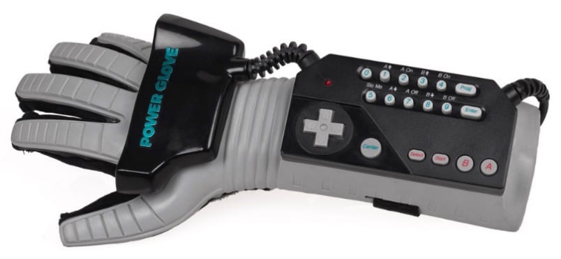 Figure 1.20 – Power Glove (photograph by Evan-Amos-Own work, Public Domain, https://commons.wikimedia.org/w/index.php?curid=16915852)
