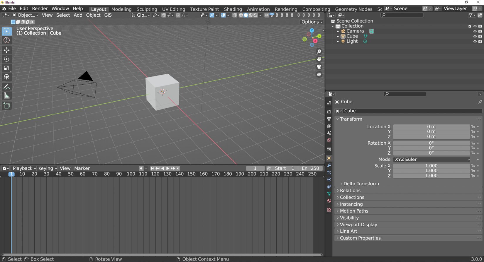 Figure 1.1: The Blender UI
