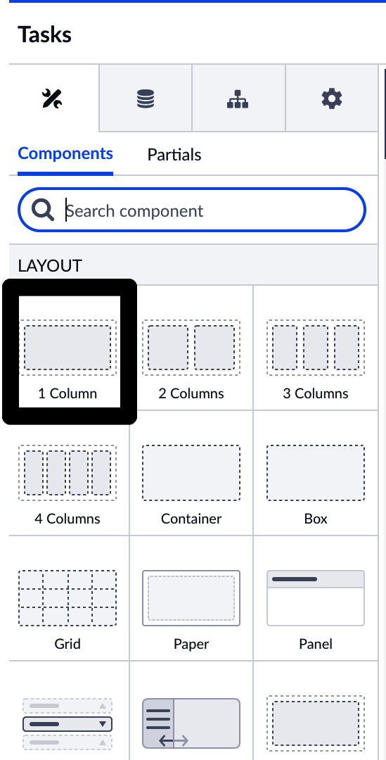 Figure 9.2 – A column component