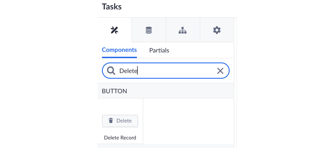 Figure 9.27 – The Delete button to delete a record