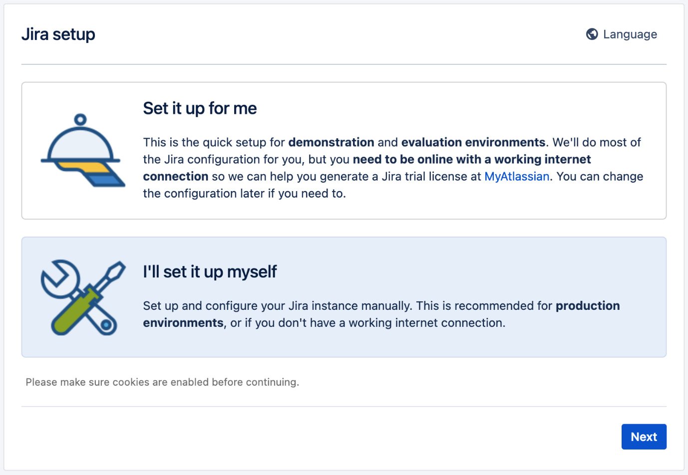 Figure 1.12 – Jira configuration step 1
